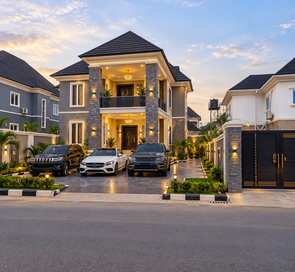 Distinctive architectural facade